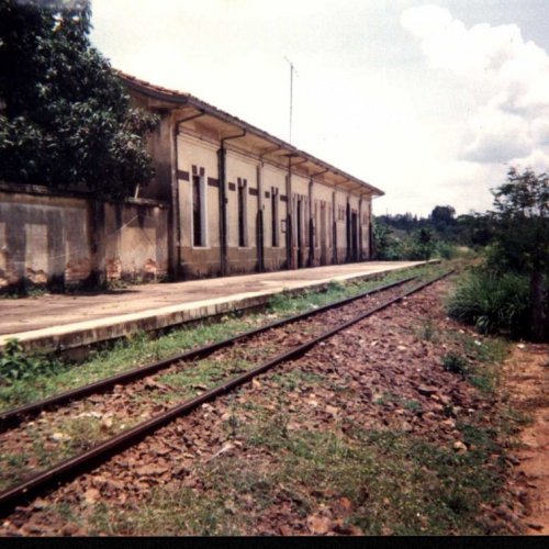 Depois de desativada, a segunda estao de Guedes ficou abandonada por vrios anos (Acervo Casa da Memria Pe Gomes) 